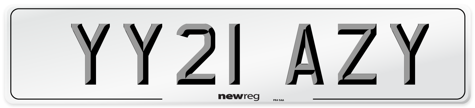 YY21 AZY Number Plate from New Reg